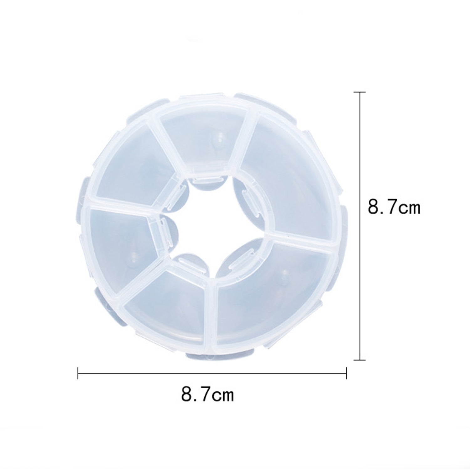 5 Compartment Small Pill Box, Moisture Proof Case, Travel Organizer for Pocket Purse, Daily Portable Medicine Vitamin Container