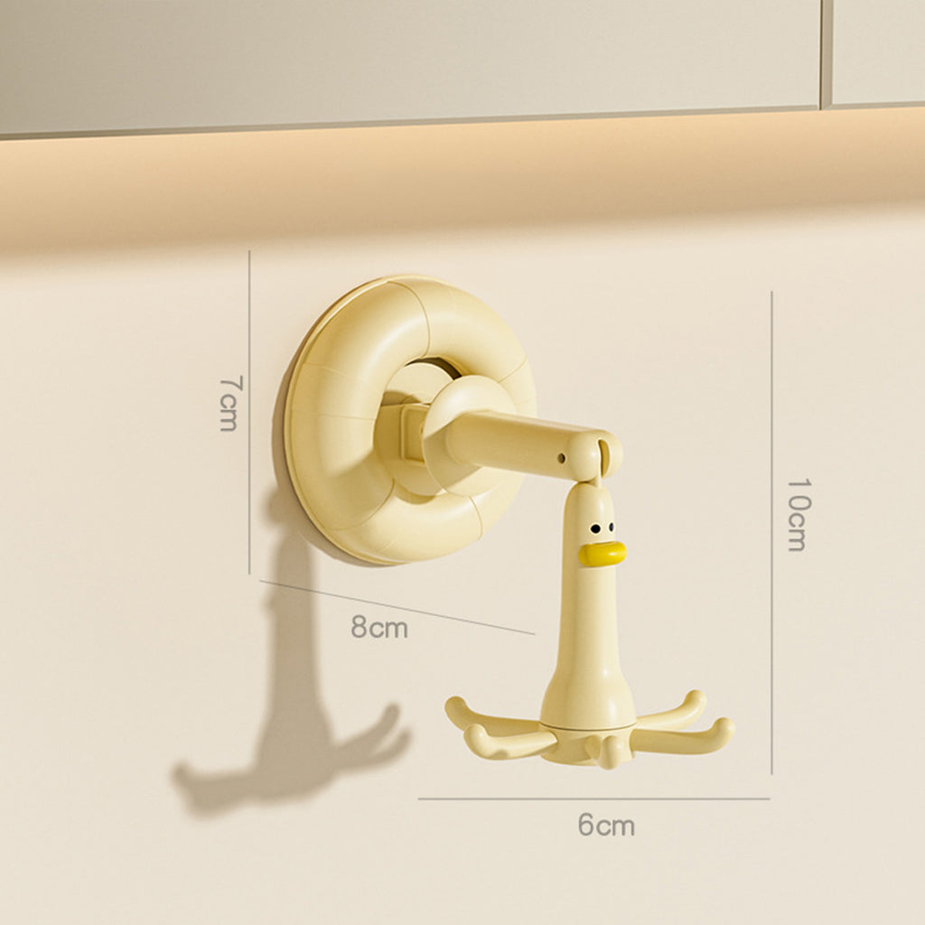 Suction Cup Hooks 4 Pack, Clear Medium Suction Cups, No Trace, Reusable & Removable, Stainless Steel Hooks