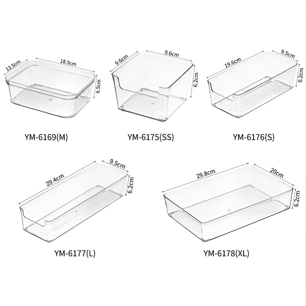 Clear Makeup Organizer with Drawer, Cosmetic Storage for Dresser Countertop and Bathroom Vanity