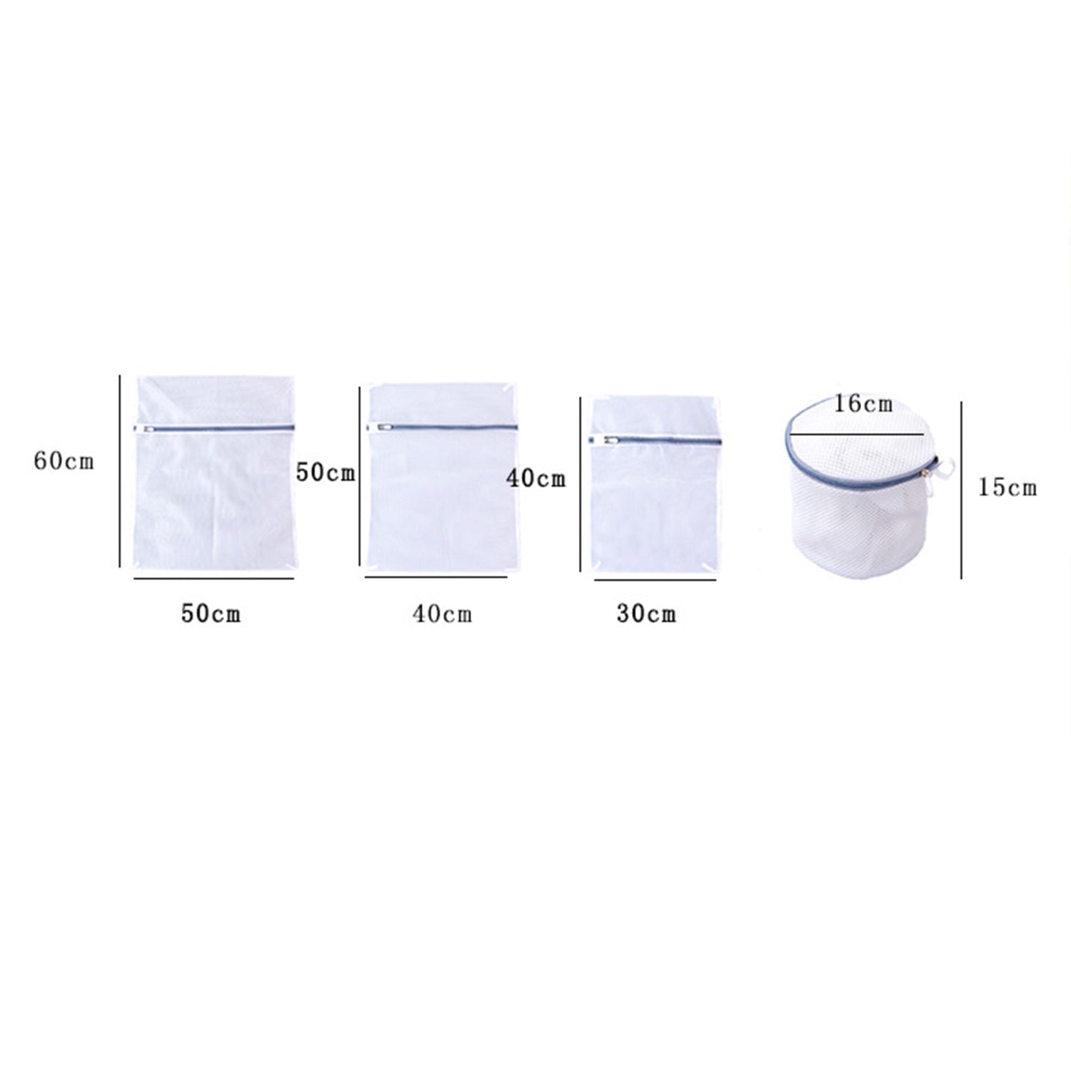 3Pcs Durable Honeycomb Mesh Laundry Bags for Delicates 12 x 16 Inches (3 Medium)
