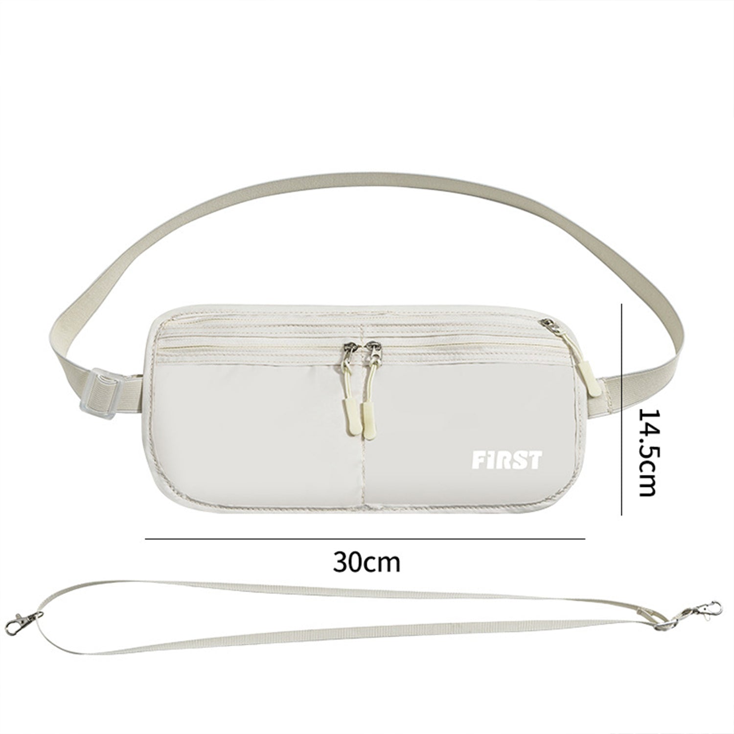 Fireproof Document Bag (15 x 11 inch) with 2 Pockets & Waterproof Zipper, Fire Safe Envelope Bag for Cash, Legal Documents