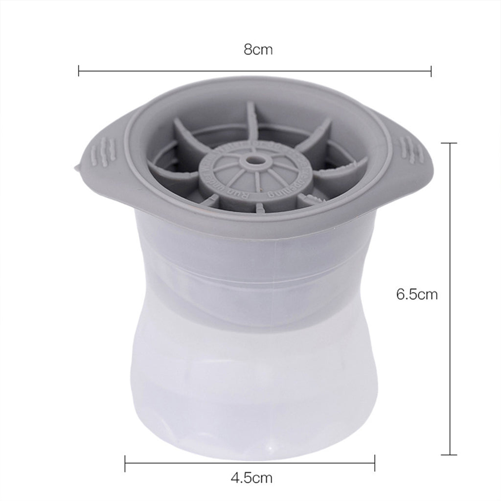 Ice Ball Maker Molds, 2.5" Large Silicone Round Ice Sphere Ball Ice Cube Tray for Cocktails,Bourbon,Brandy, Whiskey