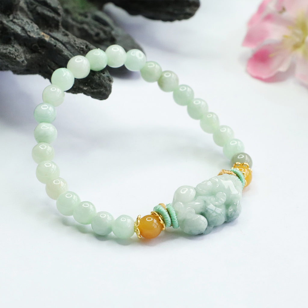 Bracelets for Men & Women - Handmade Stretchy Beaded Feng Shui Jewelry, Natural Stone Protection Gift Set