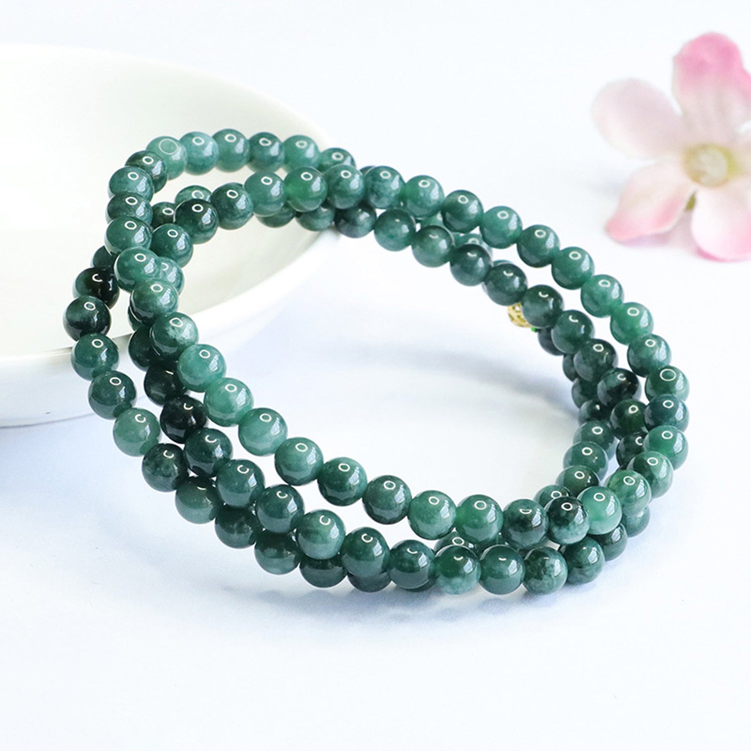 Bracelets for Men & Women - Handmade Stretchy Beaded Feng Shui Jewelry, Natural Stone Protection Gift Set