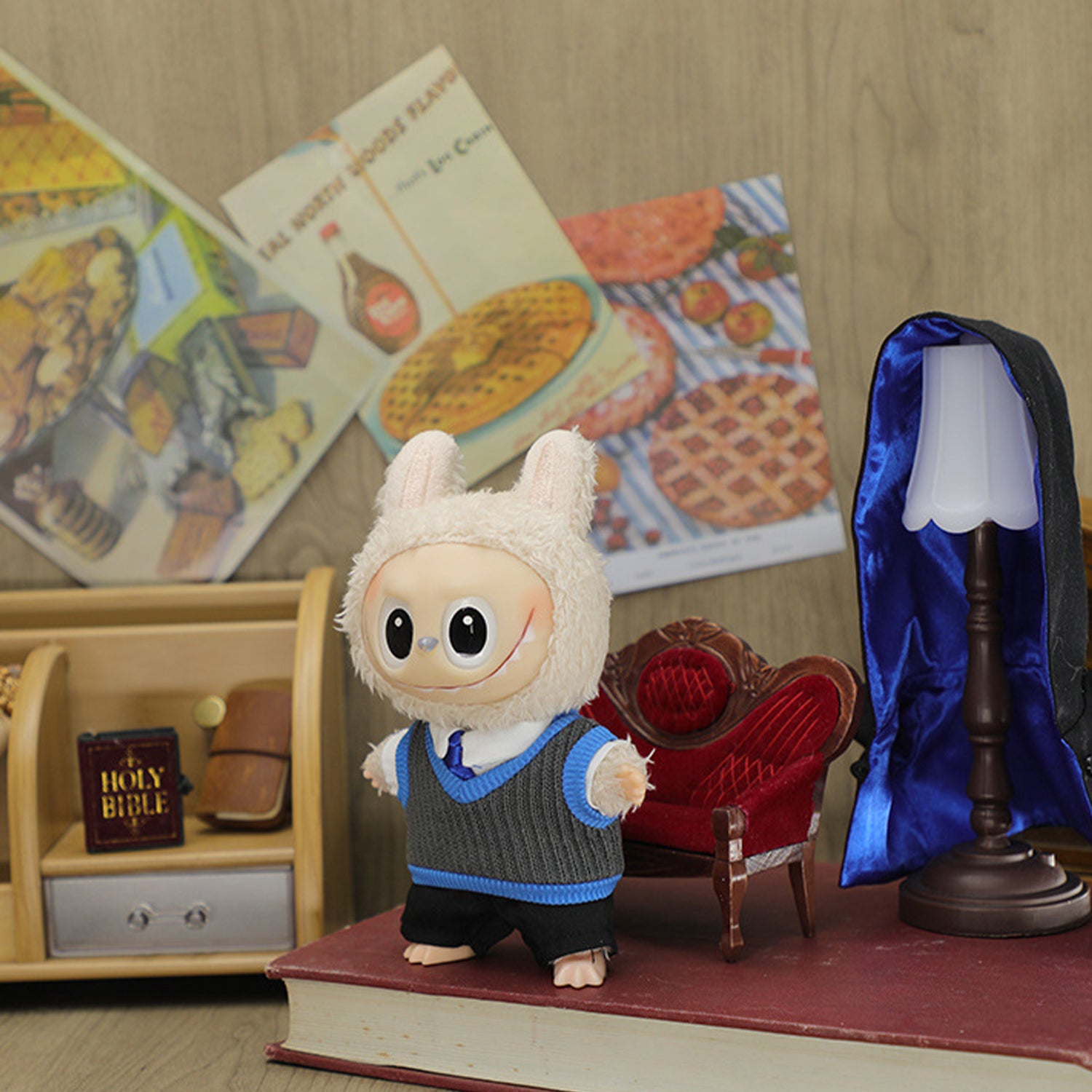 Handcrafted Doll Clothes - Compatible with 5.91-6.7inch (15-17cm) Dolls as Accessories Only, Premium Dolls Outfit with Accessories, Hand Crocheted Hat, Sweaters, Bag