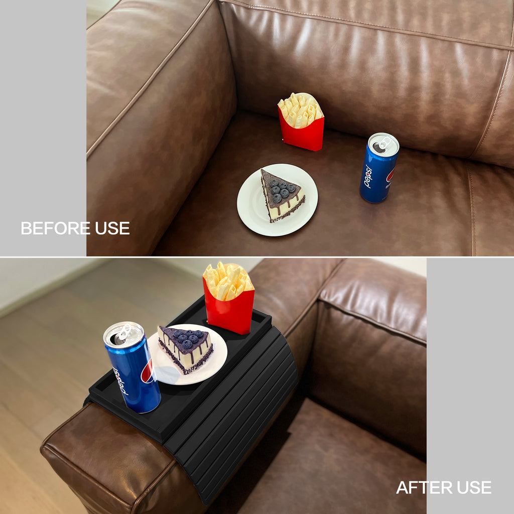 Bamboo Sofa Arm Table (Grey)