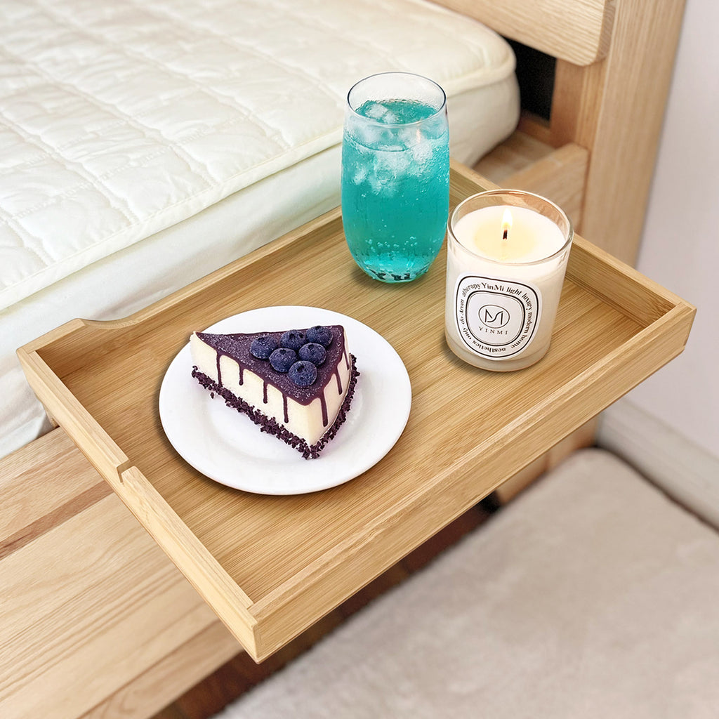Bamboo Bedside Shelf Tray