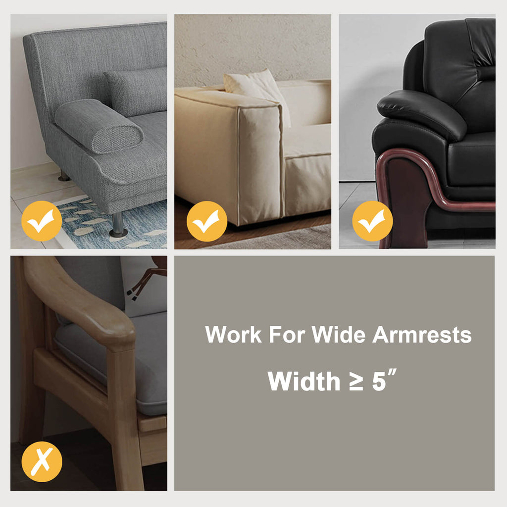 Bamboo Couch Cup Holder (Black)