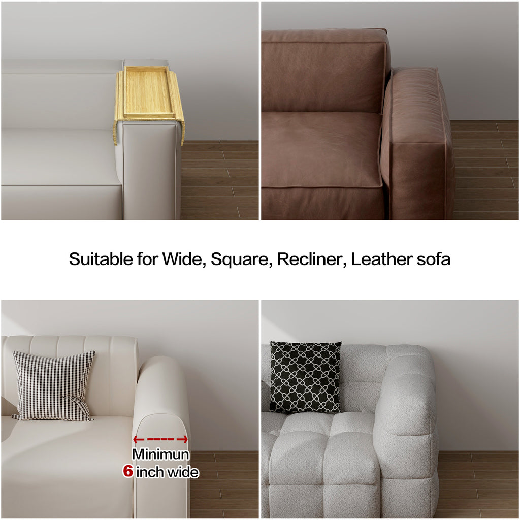 Bamboo Sofa Arm Table (Grey)