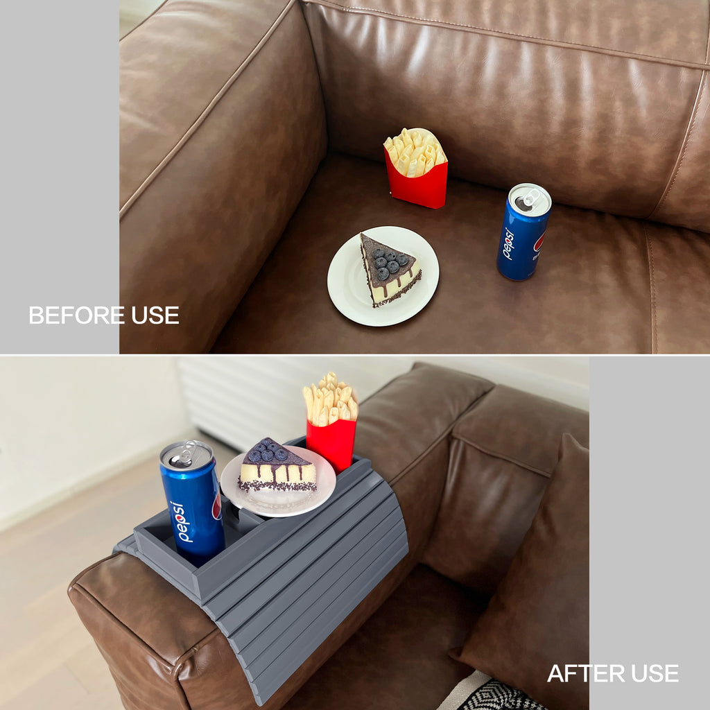 Bamboo Couch Cup Holder (Black)