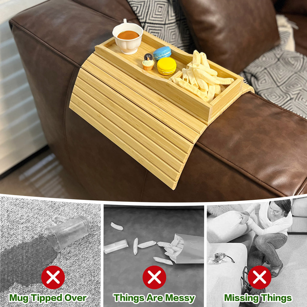 Bamboo Couch Cup Holder (Black)